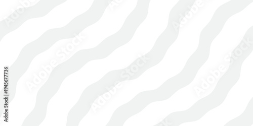 Abstract background with thick waves lines. Seamless stripes diagonal gray line vector elegant white abstract transparent background. Curvy lines stripes. Simple minimal diagonal lines pattern. 