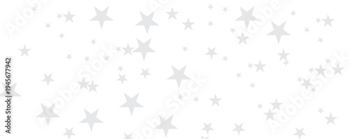 seamless pattern with gray stars shiny glittering on transparent background. Twinkle star vector png confetti pattern. 