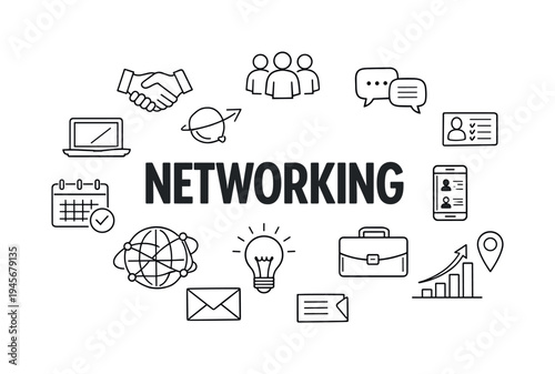 Professional business networking and relationship building concept focused on connecting professionals, exchanging opportunities and strengthening collaboration within modern career