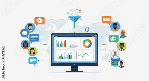 Data Analysis and User Interaction with Global Network Interface