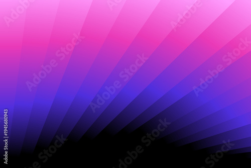 Vector trendy abstract creative minimalist print and composition with bright gradient colors and copy space for text - horizontal banner, design template for  posters and banners