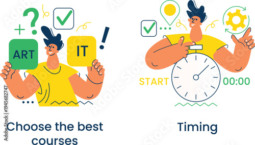 Balancing art and it courses with optimal timing for success