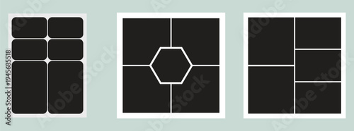 A famous Modern  collection with template.collage layout template set. 