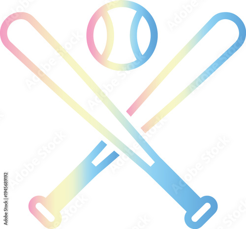 Colorful rainbow paper clips and ring