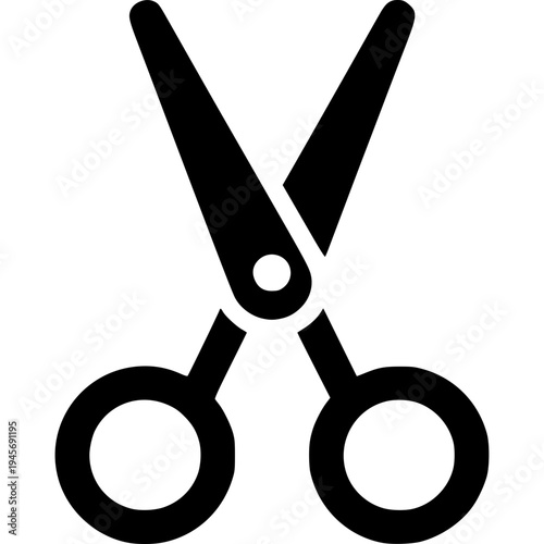 Scissors silhouette icon vector illustration