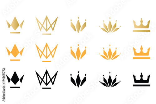 Crown royal luxury prestige monarchy symbol authority elegance heritage tradition decorative emblem icon vector outline illustration.