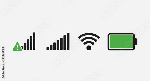 Mobile phone status icons display cellular signal, Wi-Fi connectivity, and battery charge.