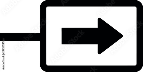 Directional arrow sign with pointer