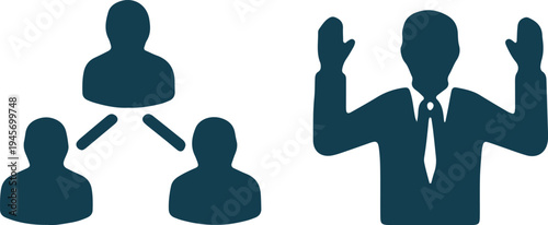 Hierarchical communication and leadership representation in an organizational structure