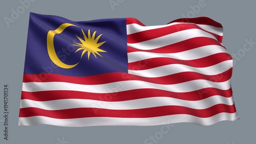 Malaysia_Realistic_Flag_animated_Seamless_Loop
