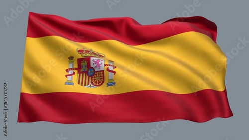 Spain_Realistic_Flag_animated_Seamless_Loop
