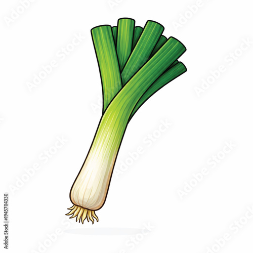 leeks icon white background.