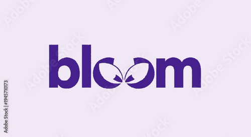 Bloom Logo Design with Flower Symbol.