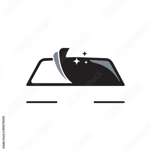 Foto logo template for auto glass and tint specialist.