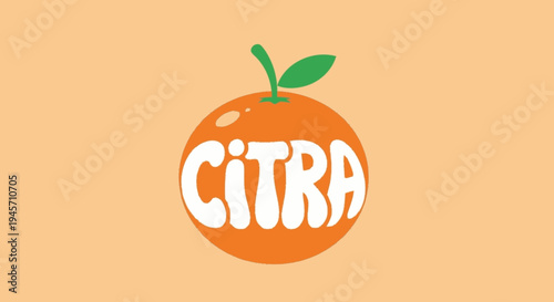 Citra Orange Fruit Logo Design Element.