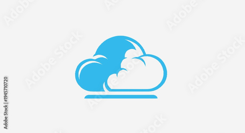 Cloud Computing Icon Simple Design Element.