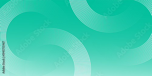 Abstract Teal and Aqua Curve Lines Background, Vector Illustration.