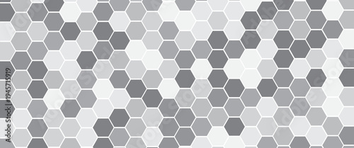 Gray, black, white beehive background. Honeycomb, bees hive cells pattern. Bee honey shapes. Vector geometric seamless texture symbol. Hexagon, hexagonal raster, mosaic cell sign or icon.