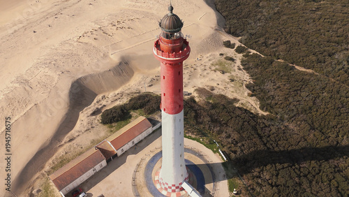 Vue aérienne du phare de la courbe en Charente-Maritime France