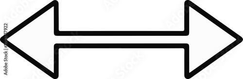 Two opposing arrows pointing left and right