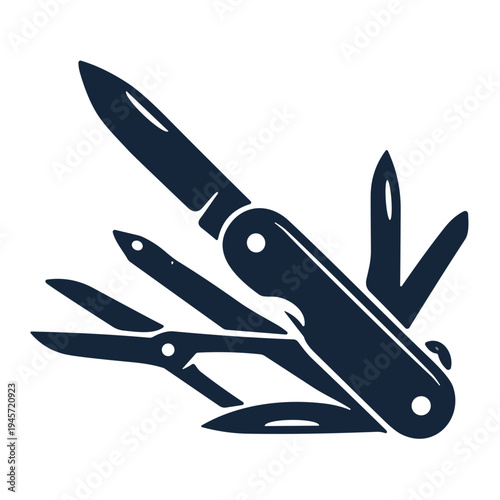 set of knives vector illustration