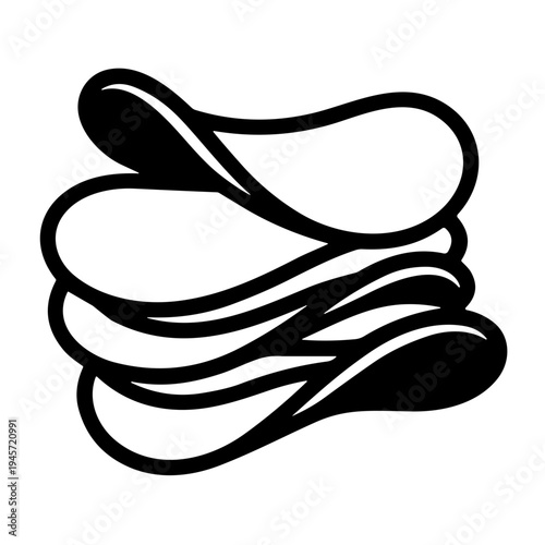 potato chips vector illustration