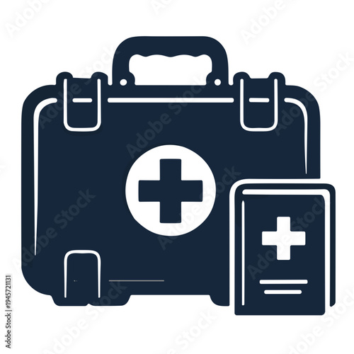 first aid box ( P3K ) vector illustration