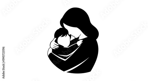 Mother Holding Baby Close.