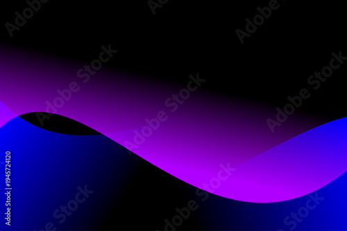 ネオン グラデーション 波形 抽象 光 背景 テクノロジー デザイン 素材　紫