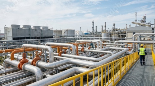 Industrial Pipeline Infrastructure in a Chemical Plant Environment