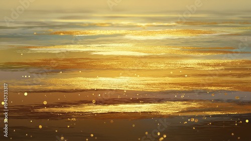 金箔が剥がれたようなアンティーク調の黄金テクスチャ背景素材