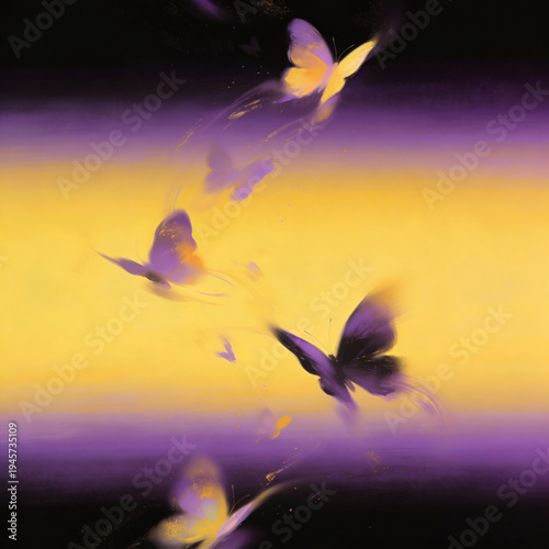 Vibrant butterfly illustrations in pastel tones. Each design has glowing, wispy backgrounds and colorful butterflies, delivering a light, romantic, and magical feel.