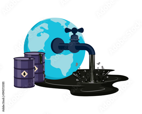 crude oil rate increase world crisis fuel economy market up illustration