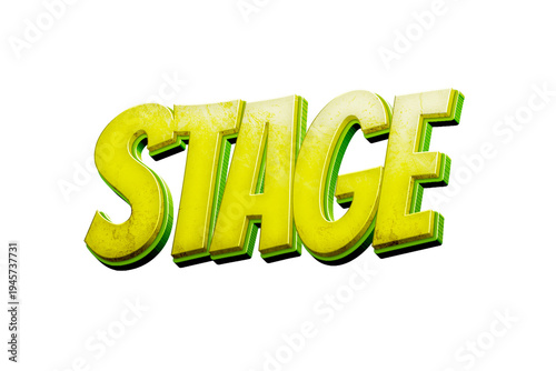Stage Reaction Text PNG Transparent for Content Creator Thumbnail