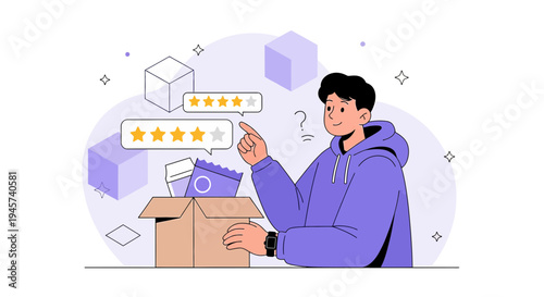 Customer Reviewing Product Quality Online