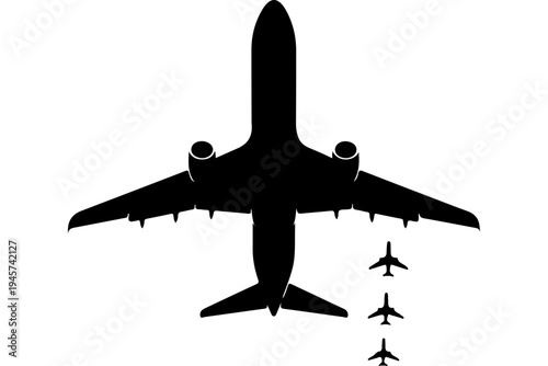 Aircraft Formation with Passenger Jet and Small Planes