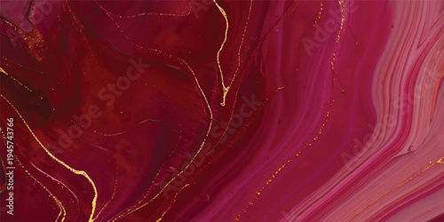 Soft abstract red background with textured pink silk waves and a satin fabric pattern for an artistic wallpaper design