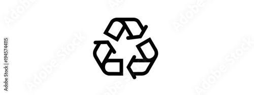 Recycling Symbol Icon Representing Sustainability and Environmental Awareness in Modern Design