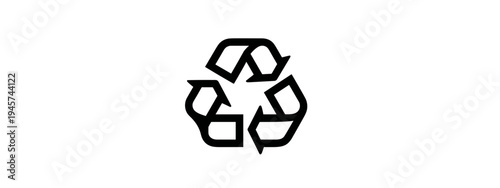 Recycling Symbol Icon Representing Sustainability and Environmental Awareness in Modern Design
