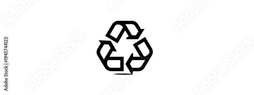 Recycling Symbol Icon Representing Sustainability and Environmental Awareness in Modern Design