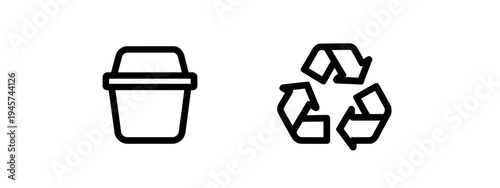 Recycling Symbol Icon Representing Sustainability and Environmental Awareness in Modern Design