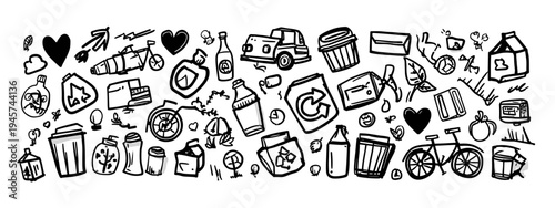 Recycling Symbol Icon Representing Sustainability and Environmental Awareness in Modern Design