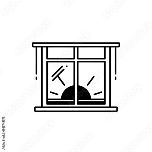 Sunrise seen through a window, symbolizing new beginnings and hope