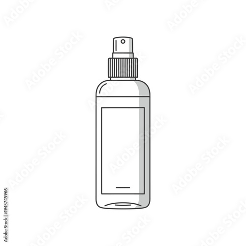 Clear Spray Bottle with Atomizer Nozzle.