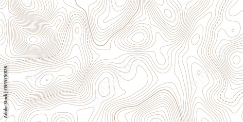 Abstract topographic map. Topo contour map background concept. Geographic line map with elevation assignments. Contour background geographic grid. Vector illustration.