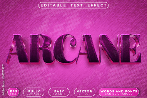  Arcane Mystic Magic Vector Fully Editable Smart Object Text Effect