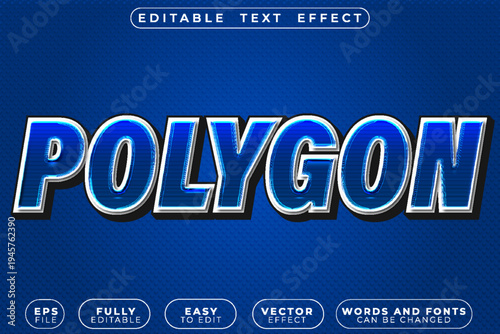  Polygon Geometric Shape Vector Fully Editable Smart Object Text Effect