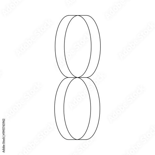 Number 8 from circles on March 8