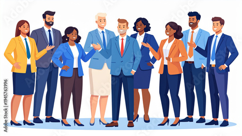 Plus Size Business People Set – Diverse Corporate Professionals Communicating Vector