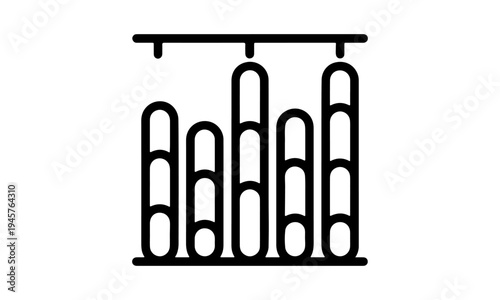 Business Data Graph Outline Icon